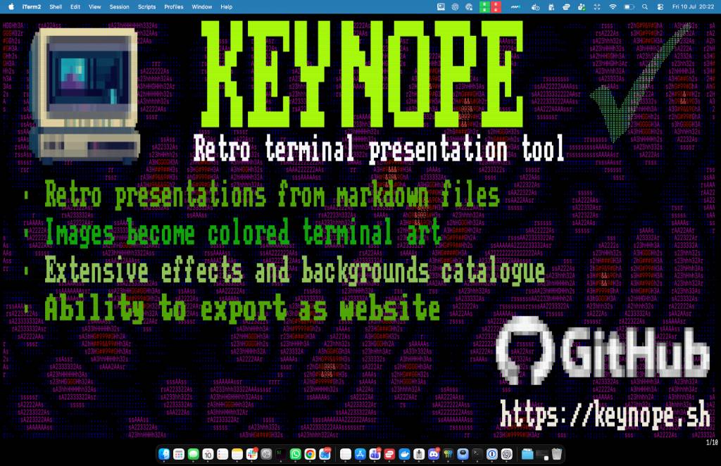 Keynope's main presentation editor