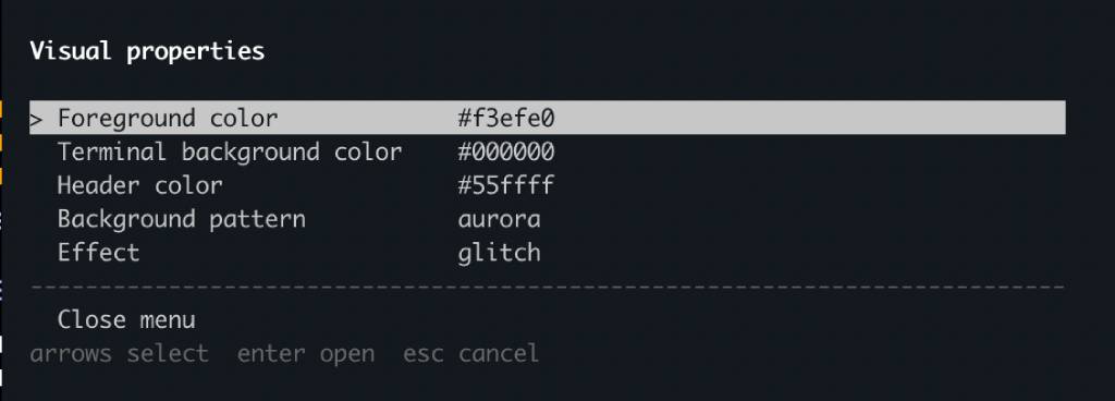 Customising an individual slide